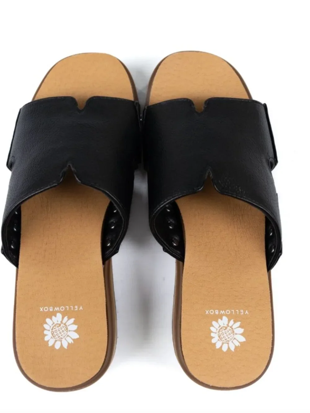 NEW Alameda Black Wedge Sandal by Yellow Box Size 9 M Women's